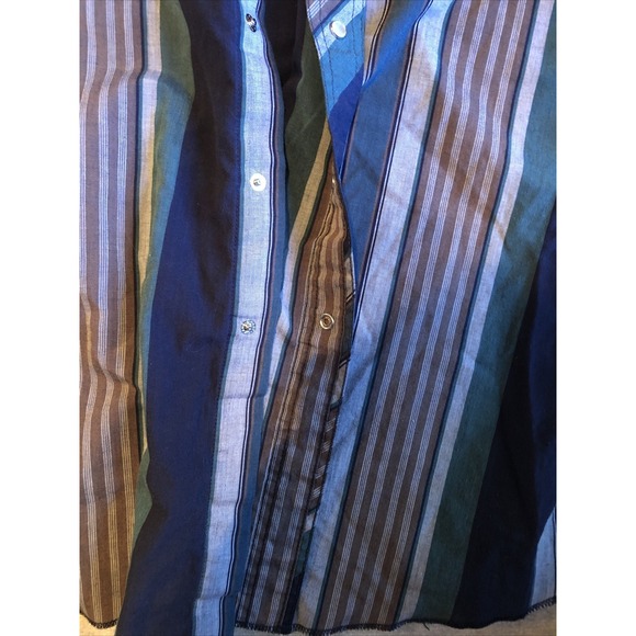 Vintage Wrangler Western Wear Shirt Button‎ Up Pearl Buttons Size XXL - Picture 8 of 12